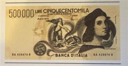 ART OFFICINA, Cinquecentomila Lire di Raffaello Sanzio,