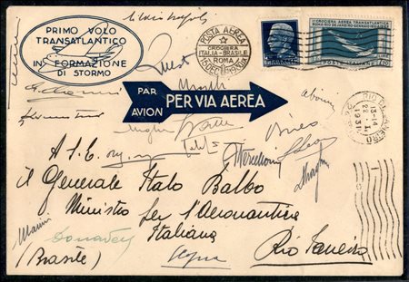 Regno - Posta Aerea - Crociera Transatlantica Balbo