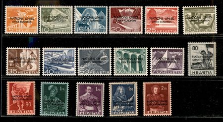Europa e Oltremare - Svizzera - 1950 - Francobolli per Servizi
