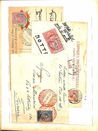 Lotti e Collezioni - Area Italiana - AREA ITALIANA - 1900/1950 circa - Storia Postale