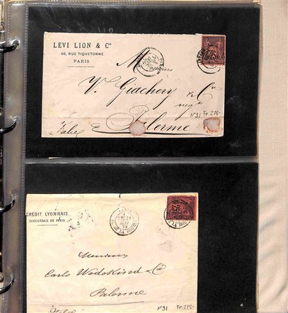 Lotti e Collezioni - Europa e Oltremare - FRANCIA - Storia Postale - 1859/1878