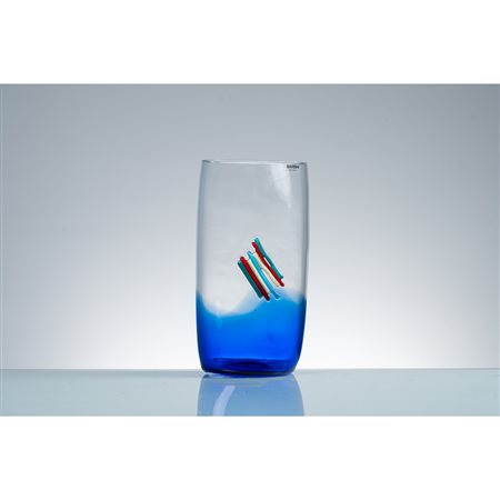 ALFREDO BARBINI, Vaso in vetro