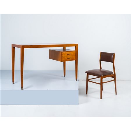 GIO PONTI (Attr.), Scrivania e sedia