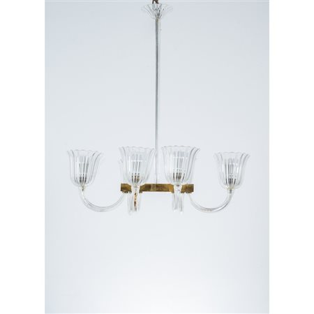 ERCOLE BAROVIER (Attr.), Lampada a sospensione