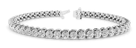 BRACCIALE TENNIS IN ORO BIANCO 14K E DIAMANTI (2.04 CT) - DOC-0034461-0021