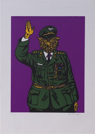 MAX HAMLET SAUVAGE (1950) Senza Titolo Litografia Cm 70x50 Firma a matita in...