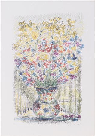 MICHELE CASCELLA (1892-1989)&nbsp; Senza Titolo Litografia Cm 70x50 Firma a...