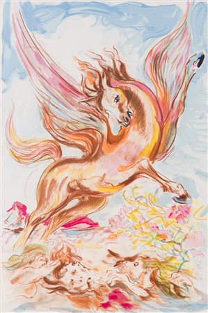 ALIGI SASSU (1912-2000) Senza Titolo Serigrafia Cm 55x36,5 Firma a matita in...