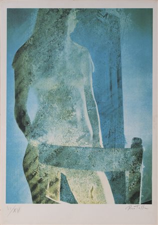 MIMMO ROTELLA (1918-2006) Senza Titolo Litografia Cm 70x50&nbsp; Firma a...