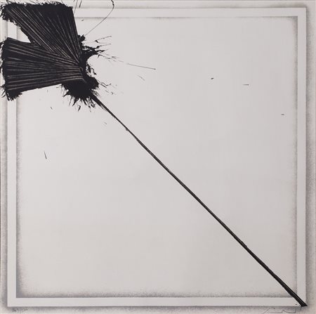 EMILIO SCANAVINO (1922-1986)Senza Titolo Serigrafia a colori su cartaCm...