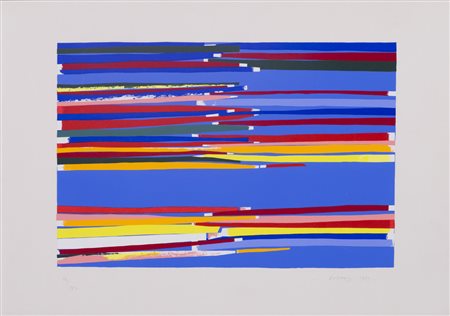PIERO DORAZIO (1927-2005)Senza Titolo, 1973 Serigrafia a colori su cartaCm...
