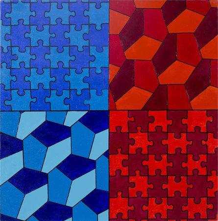 421ARTTassellazione Acrilico e smalti su telaCm 50x50x4Titolo, firme e...