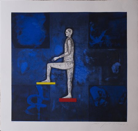 MIMMO PALADINO (1948)Il principio della prospettiva, 2001 Acquaforte...