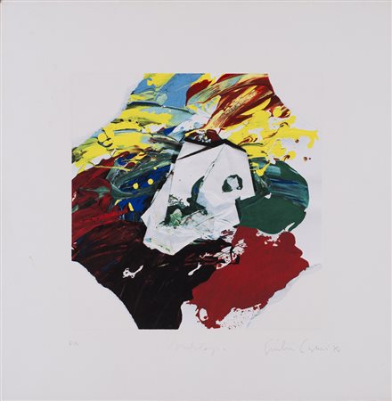 GIULIO PAOLINI (1940)Antologia, 1974 LitografiaCm 50x50Firma e datazione a...