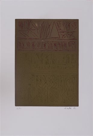 RICCARDO LICATA (1929-2014)Senza Titolo, 1982 IncisioneCm 49,4x34,4Firma e...