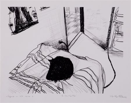 MATTEO FATO (1979)Autoritratto - Disegno N.312 Scena 1, 2006 Penna grafica su...