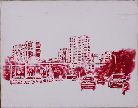 TOMMASO CHIAPPA (1983)Sottobosco, 2008 Tecnica mista su tela di iutaCm...