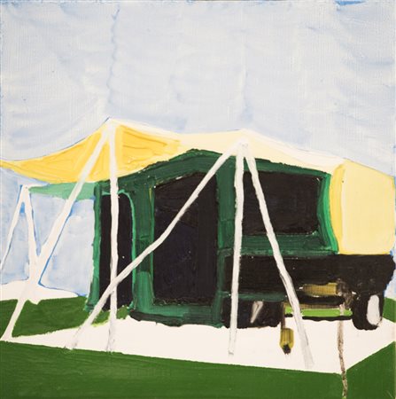 ALESSANDRO ROMA (1977)Senza Titolo, 2005 Olio e smalto su telaCm 30x30Firma,...