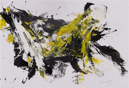 SILVIO FORMICHETTI (1969)Senza Titolo, 2014 Olio su cartoncinoCm 35x50Firma...