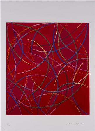 PIERO DORAZIO (1927-2005)Senza Titolo, 1999 Serigrafia su velluto applicata...