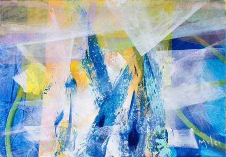 GIORGIO MELZI (1944)I colori di Arbatax, 2015 Tecnica mista su telaCm...