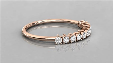 ANELLO IN ORO ROSA 14K CON DIAMANTE DA 0,24 CT DOC-0038117-0036