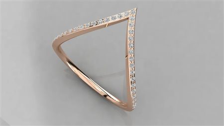 ANELLO IN ORO ROSA 14K CON DIAMANTE DA 0,12 CT DOC-0038049-0036