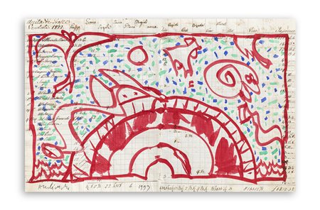 PIERRE ALECHINSKY (1927) - Senza Titolo, 1993