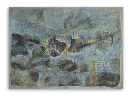 IBRAHIM KODRA (1918-2006) - L'elicottero, 1961