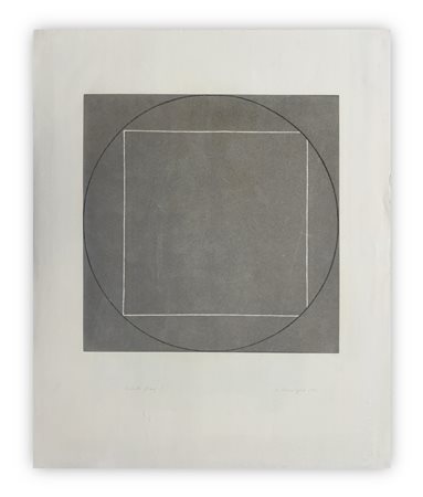 ROBERT MANGOLD (1937) - Plate I (Seven aquatints), 1973