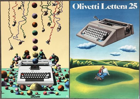 OLIVETTI - Interessante lotto di 20 manifesti pubblicitari: