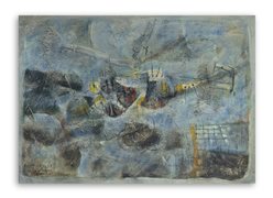 IBRAHIM KODRA (1918-2006) - L'elicottero, 1961