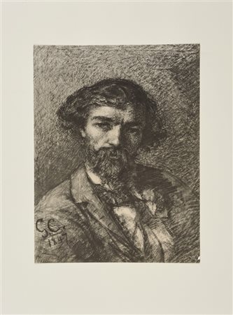 COURBET  GUSTAVE  (1819 - 1877) - D'APRES. SENZA TITOLO (DALLA CARTELLA 40 DISEGNI DI MAESTRI MODERNI).