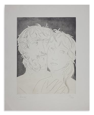 MANZU' GIACOMO (1908 - 1991) - ULISSE E NAUSICAA.