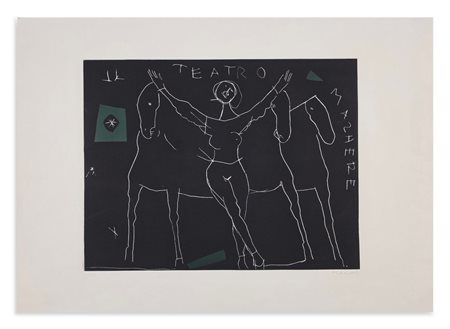 MARINI MARINO (1901 - 1980) - DALLA SERIE IL TEATRO MASCHERE: CANTO II.