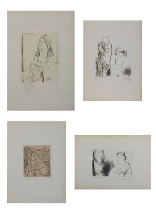 CIARROCCHI ARNOLDO (1916 - 2004) - LOTTO COMPOSTO DA N. 4 FOGLI.