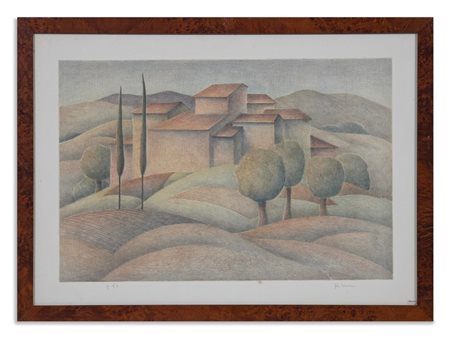 MASI ROBERTO (1940 - 2011) - PAESAGGIO ALBERATO.