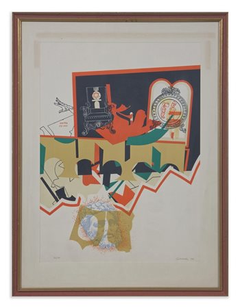 GUERRESCHI GIUSEPPE (1929 - 1985) - COMPOSIZIONE .