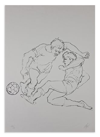 CAGLI CORRADO (1910 - 1976) - I GIOCATORI DI CALCIO.