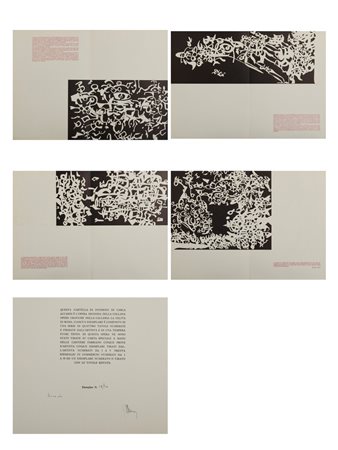 ACCARDI CARLA (1924 - 2014) - CARTELLA COMPOSTA DA N. 4 FOGLI.