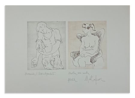 MONTEFIORE (SCHETTINI ULRICO) (n. 1932) - BERNARDO, IL TOSSICODIPENDENTE MARTHA, SUA SORELLA .