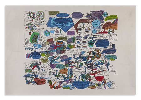 FAHLSTROM OYVIND (1928 - 1976) - STUDY FOR WORLD MODEL (GARDEN), 1973-1974.