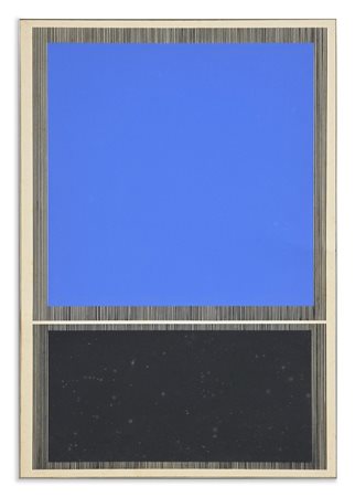 SOTO JESUS RAFAEL (1923 - 2005) - SENZA TITOLO (GRAND RELATION BLEU ET NOIR).