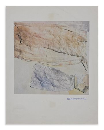 RAUSCHENBERG ROBERT (1925 - 2008) - DALLA SERIE DEI CINQUE SENSI: IL TATTO.