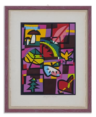 NESPOLO UGO (n. 1941) - COMPOSIZIONE CON ELEMENTI NATURALI.