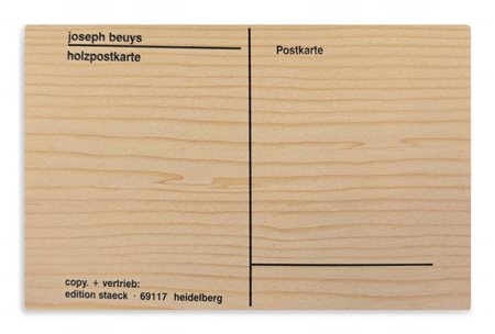 BEUYS JOSEPH (1921 - 1986) - HOLZPOSTKARTE.