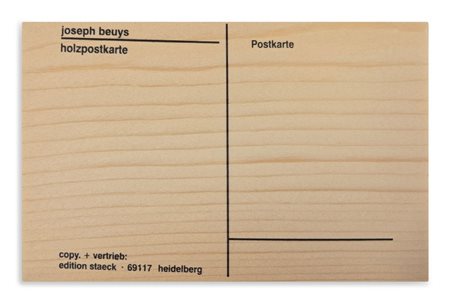 BEUYS JOSEPH (1921 - 1986) - HOLZPOSTKARTE.