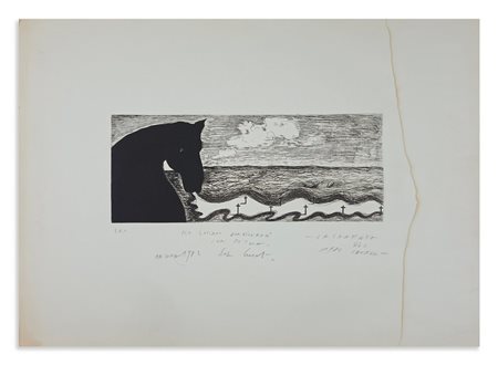CUCCHI ENZO (n. 1949) - IL RESPIRO DEL CAVALLO.
