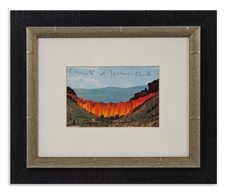 CHRISTO' (1935 - 2020) & JEANNE-CLAUDE (1935 - 2009) - VALLEY CURTAIN, RIFLE, GRAND HOGBACK, COLORADO 1970-72.