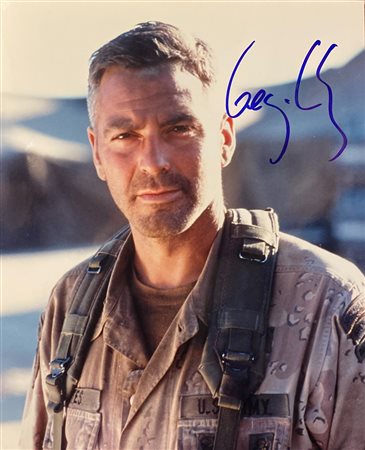Three Kings George Clooney signed movie photo
